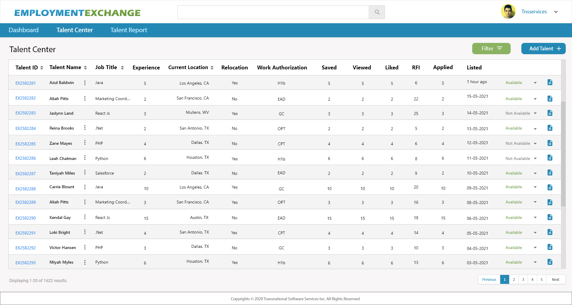 Talent Management System